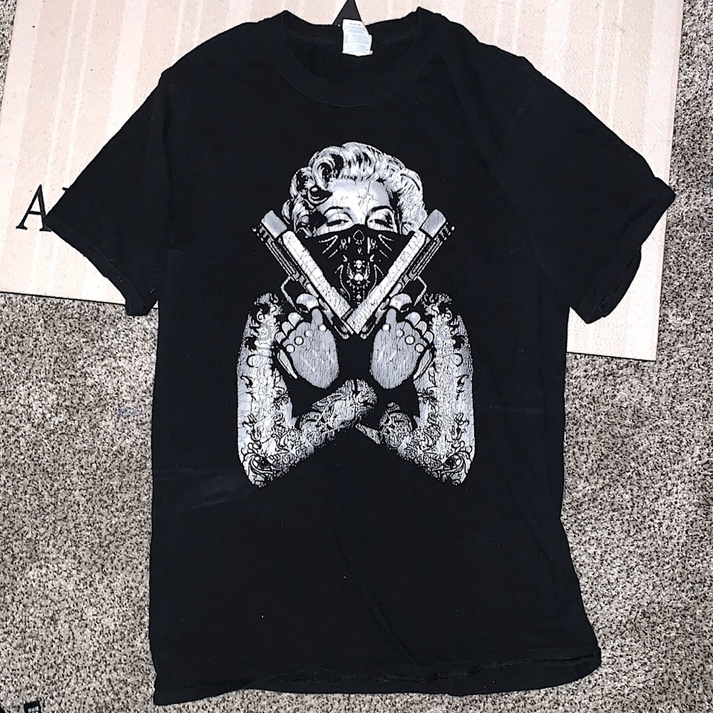 Custom Marilyn Monroe bad girl Tee shirt